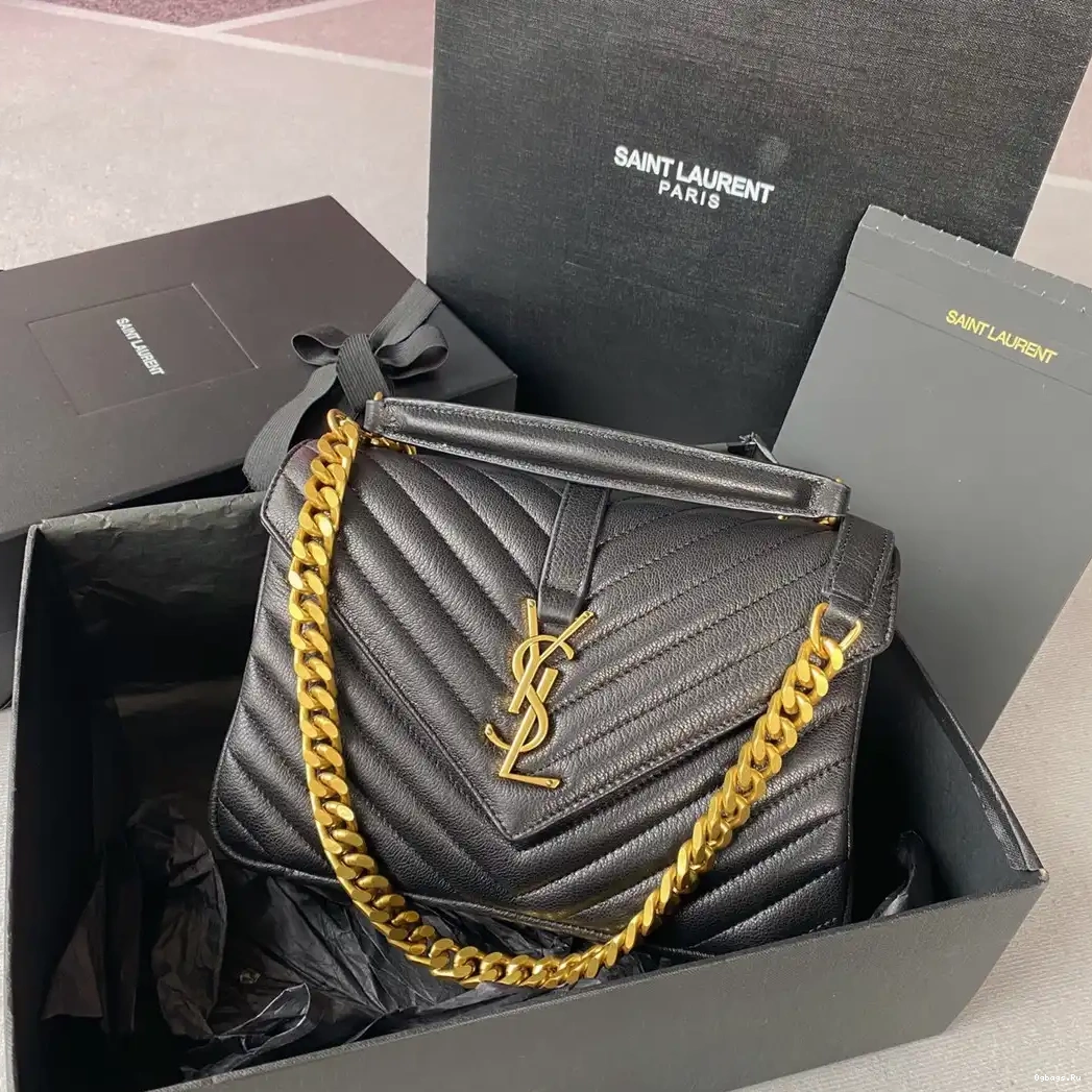 leather YSL Medium bag-24*17*6.5cm shoulder 0515
